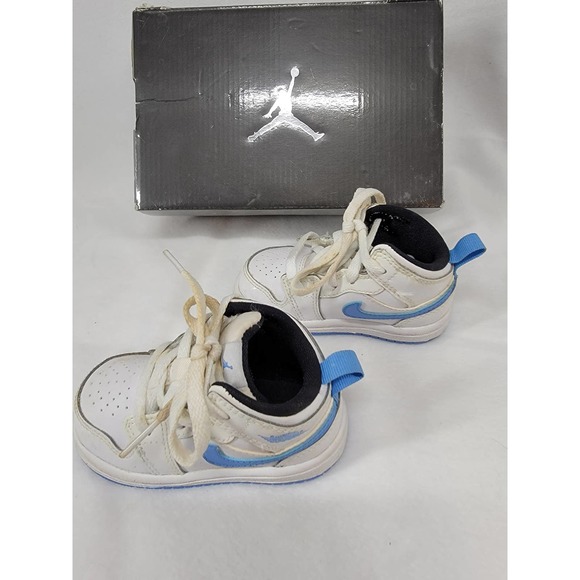 Nike Air Jordan Blue White Sneakers Athletic Toddler, SZ 4C - Picture 5 of 8